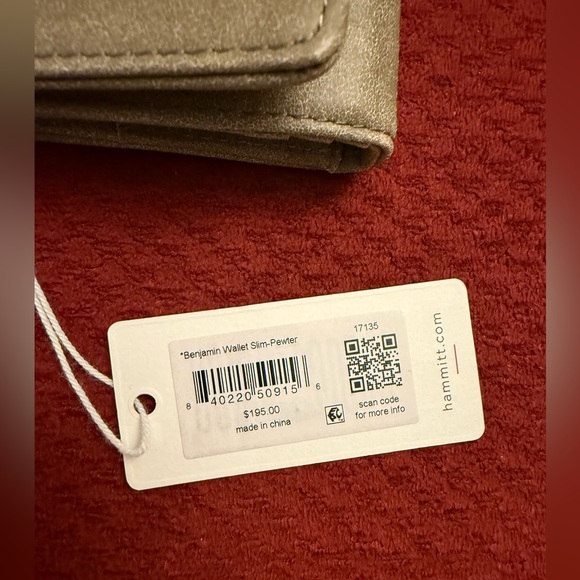 Hammitt Benjamin Wallet Slim in Pewter - Picture 6 of 6